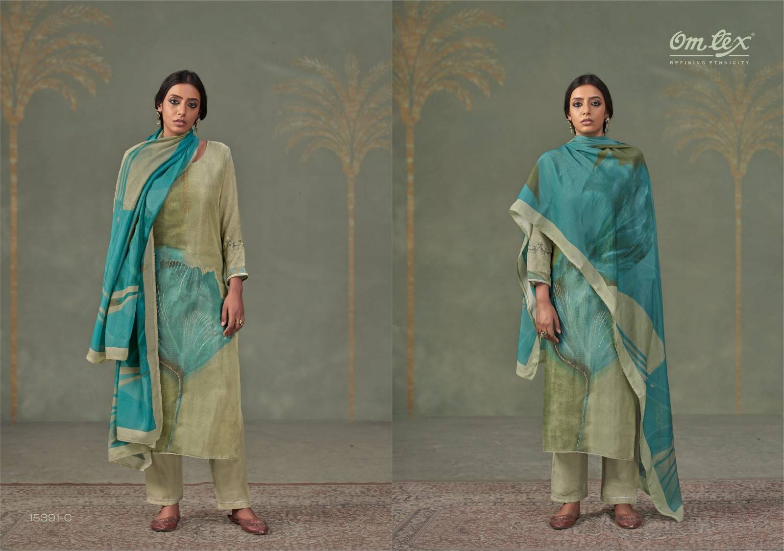 MEHNAAZ By Om Tex 15391A To D Series Beautiful Festive Suits Stylish Colorful Fancy Casual Wear & Ethnic Wear SILK Dresses At Wholesale Price